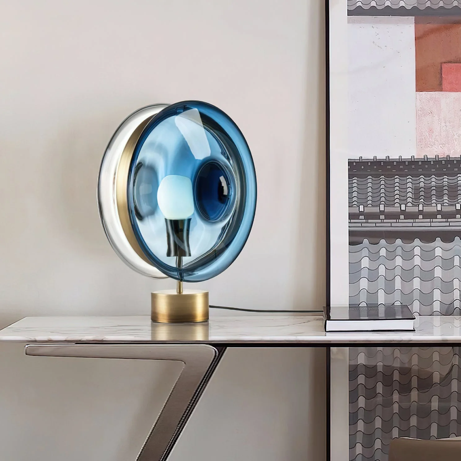 Hailie Modern Glass Table Lamp - Image 7