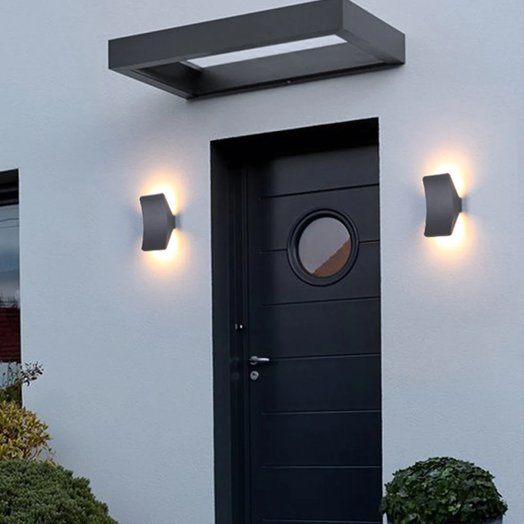 Halaay LED Waterproof Minimalist Glass Outdoor Wall Lights