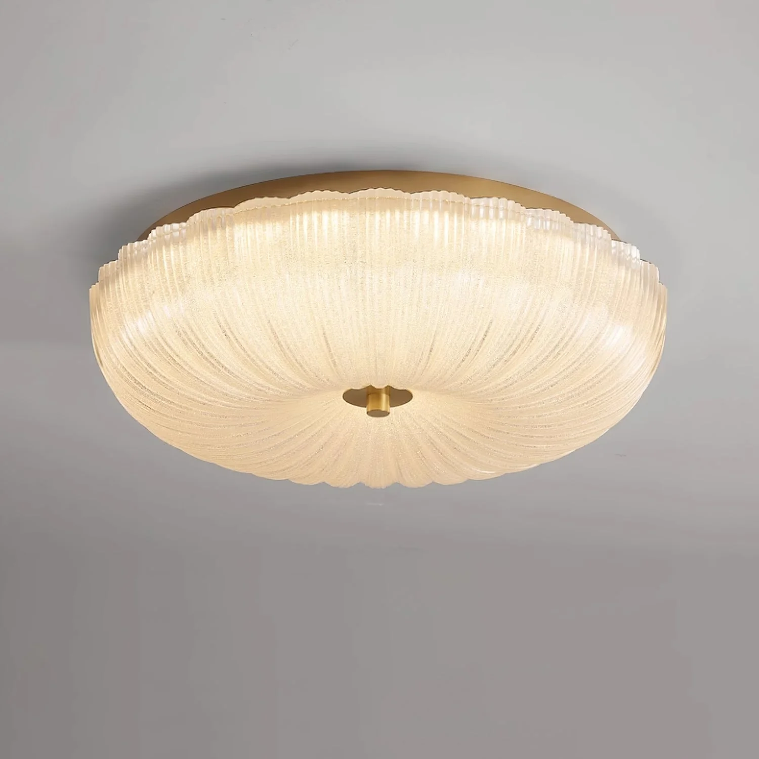 Halo Ceiling Light Ripple Glass - Image 11