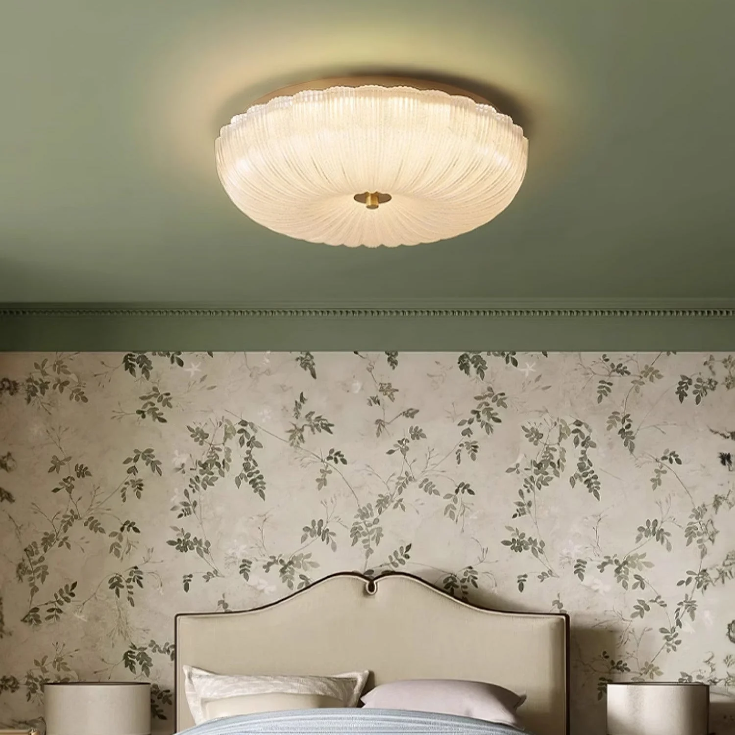 Halo Ceiling Light Ripple Glass - Image 16
