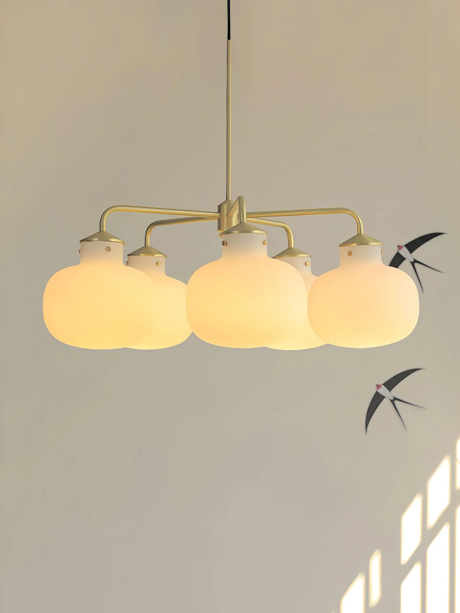 Halo Contemporary Glass Pendant Lamp - Image 12