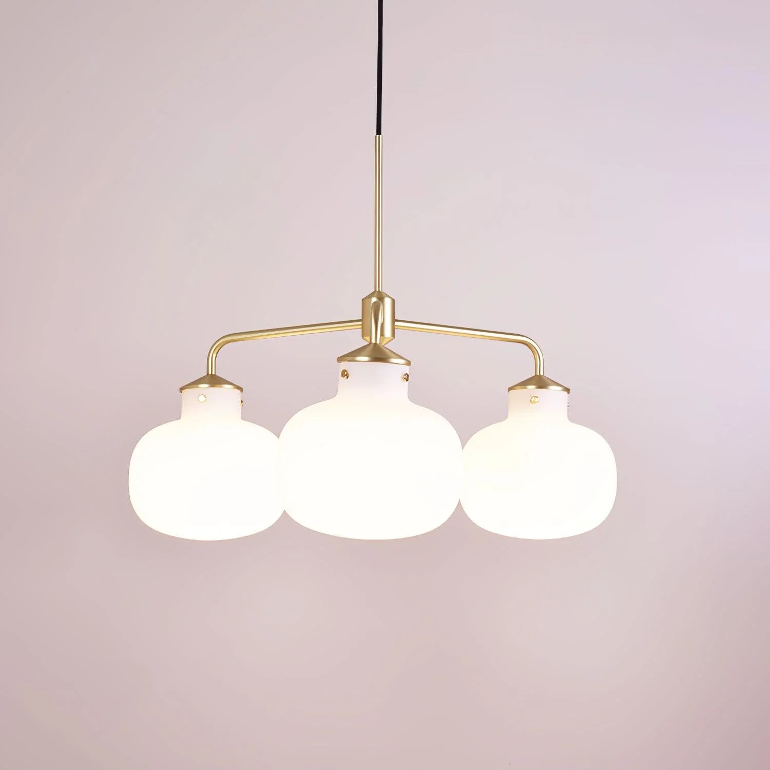 Halo Contemporary Glass Pendant Lamp - Image 14