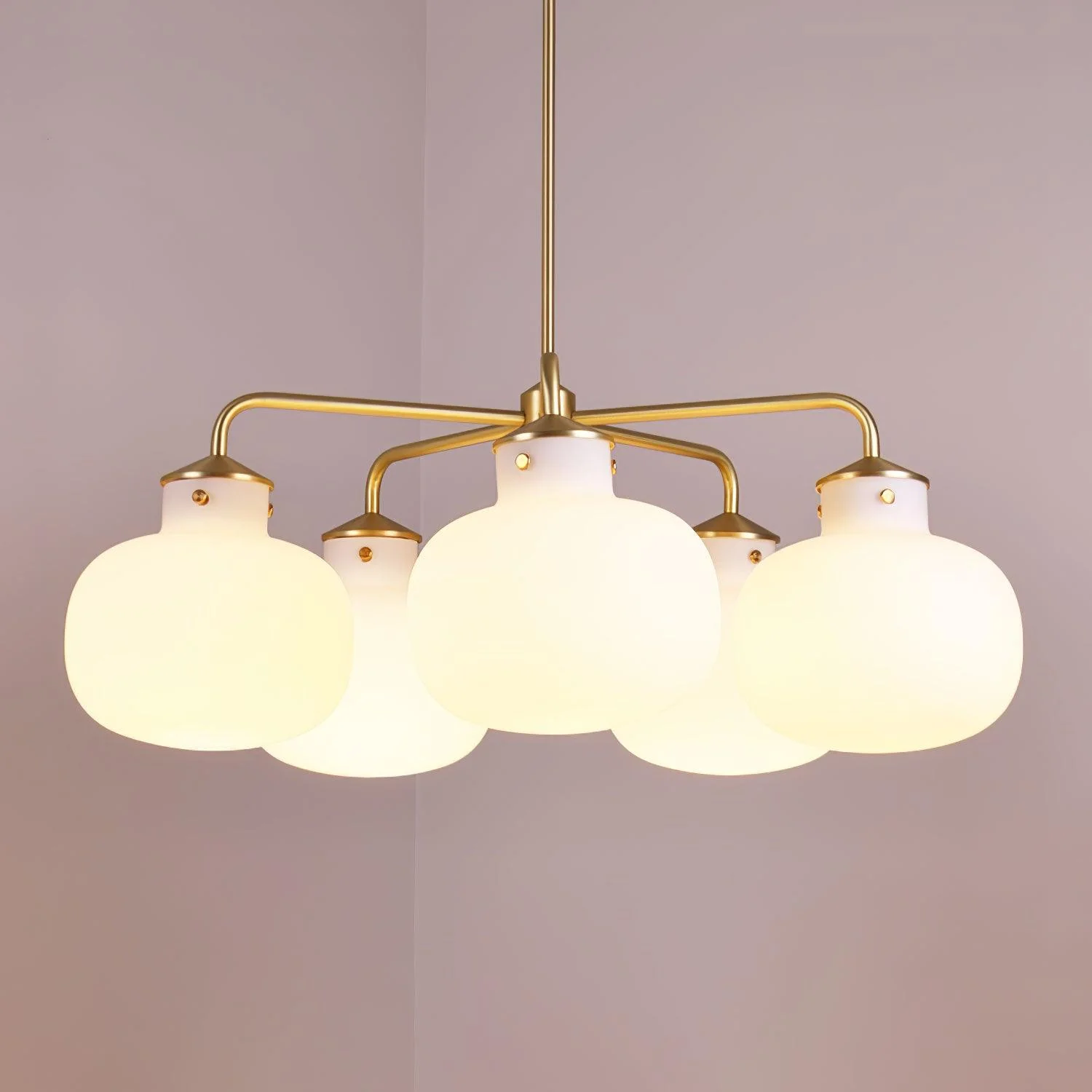 Halo Contemporary Glass Pendant Lamp - Image 15