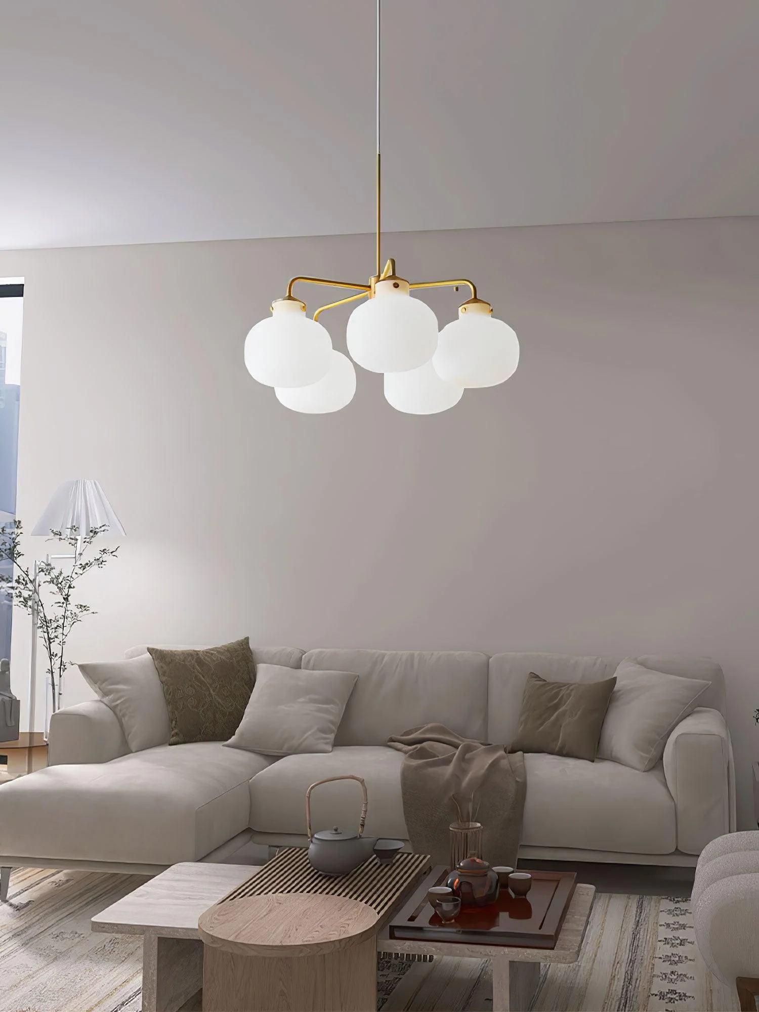 Halo Contemporary Glass Pendant Lamp - Image 21