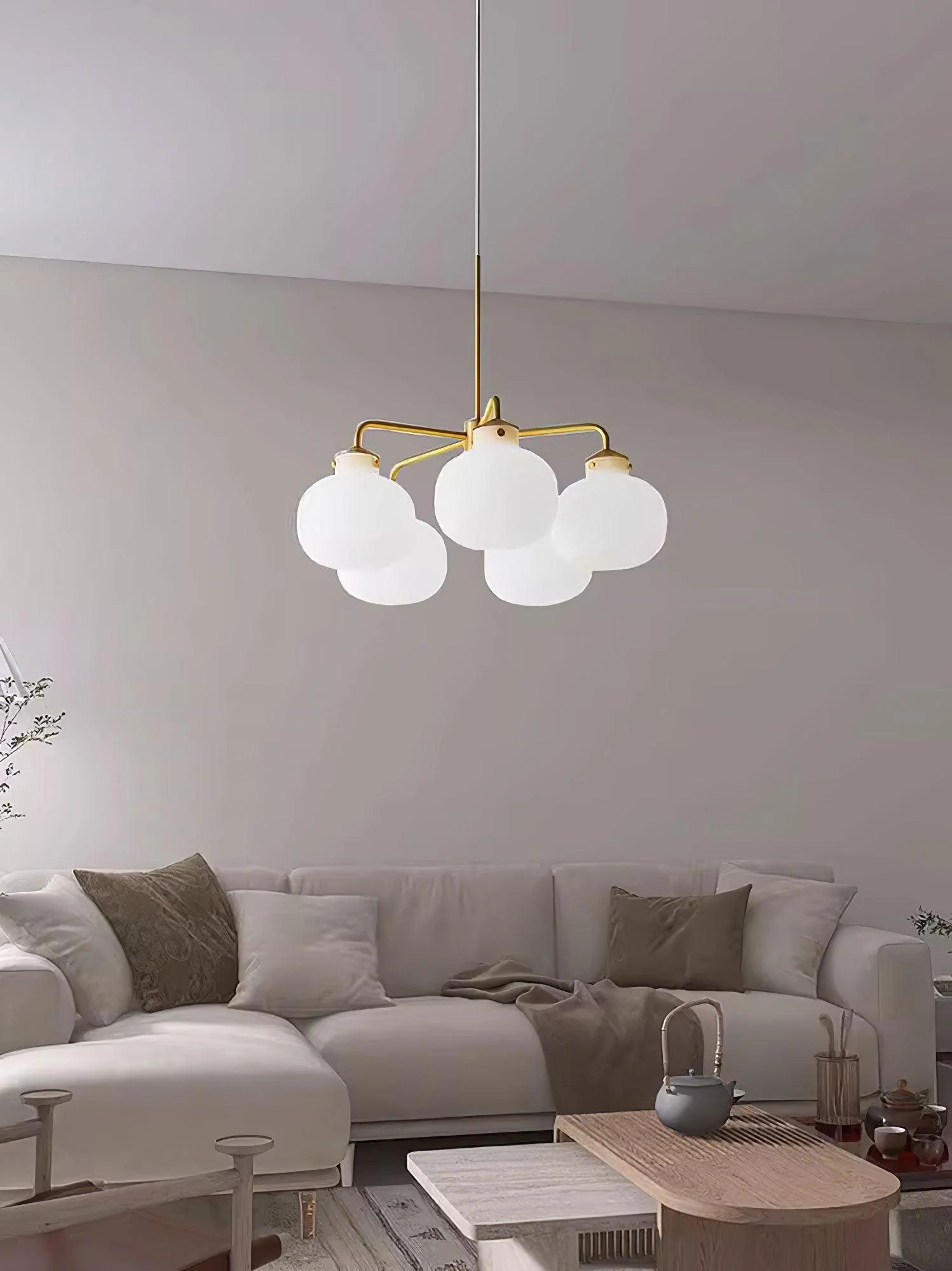 Halo Contemporary Glass Pendant Lamp - Image 22