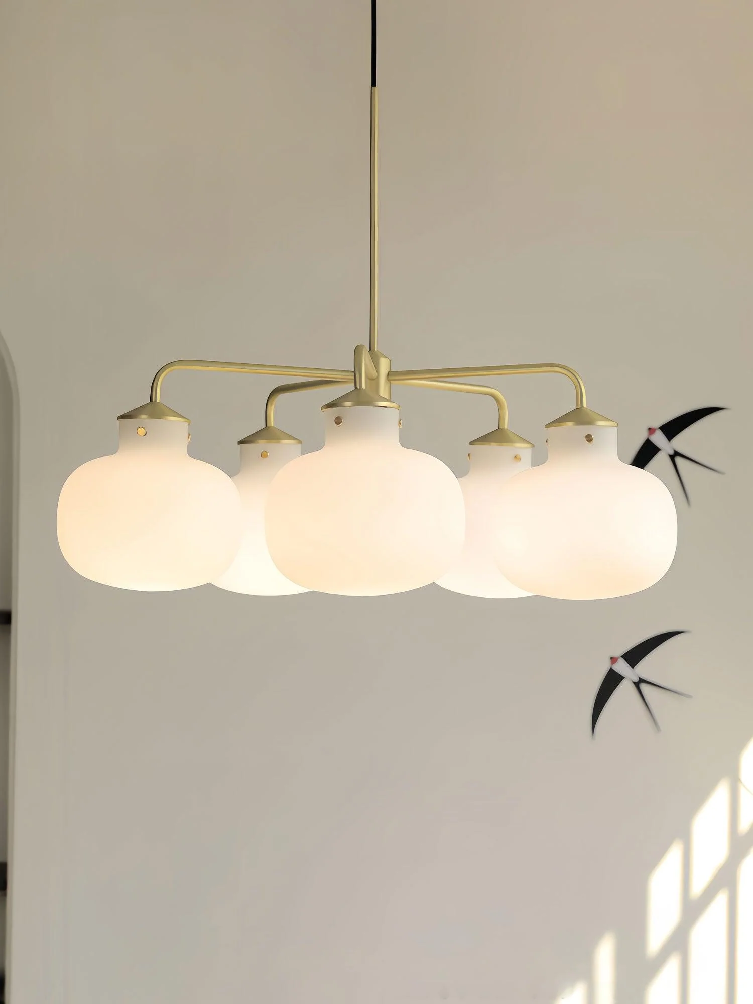 Halo Contemporary Glass Pendant Lamp - Image 24