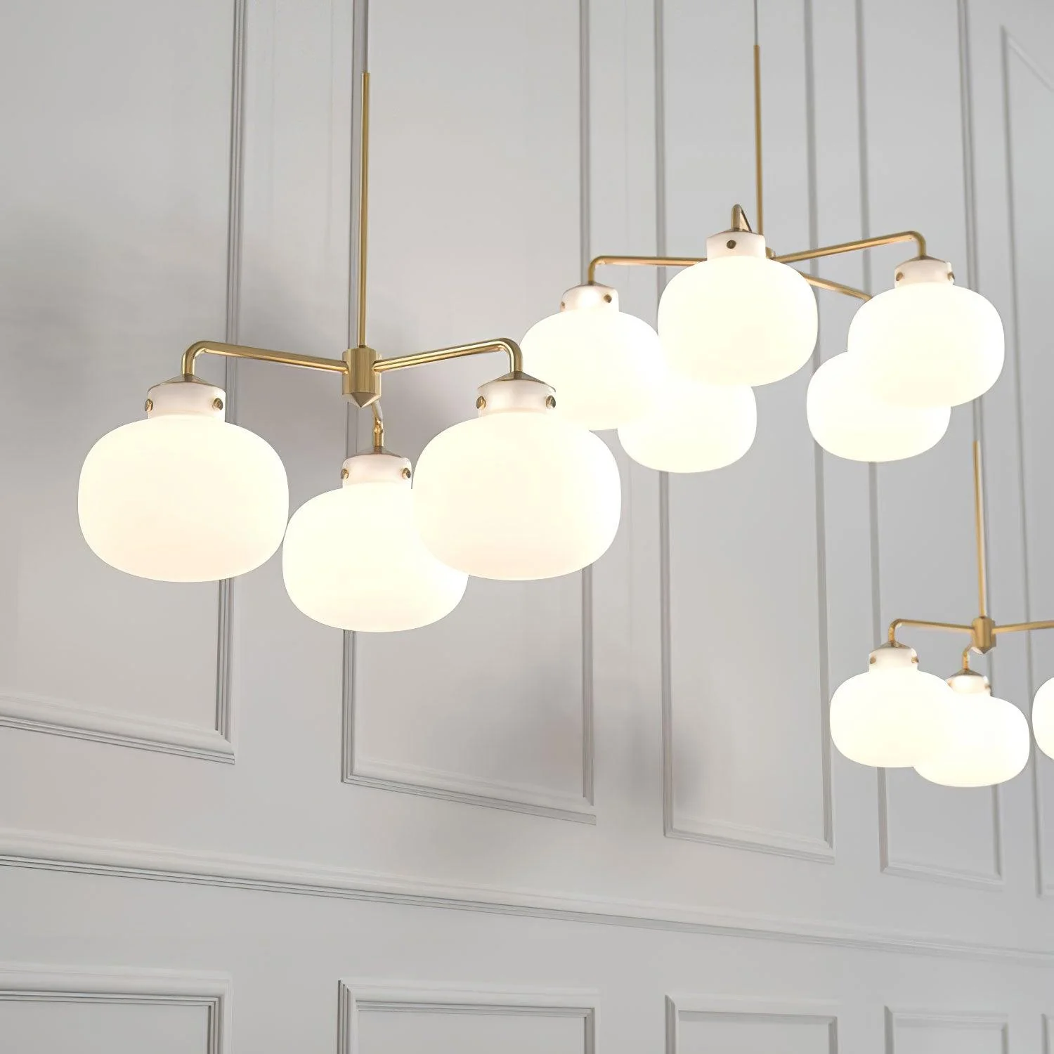 Halo Contemporary Glass Pendant Lamp - Image 26