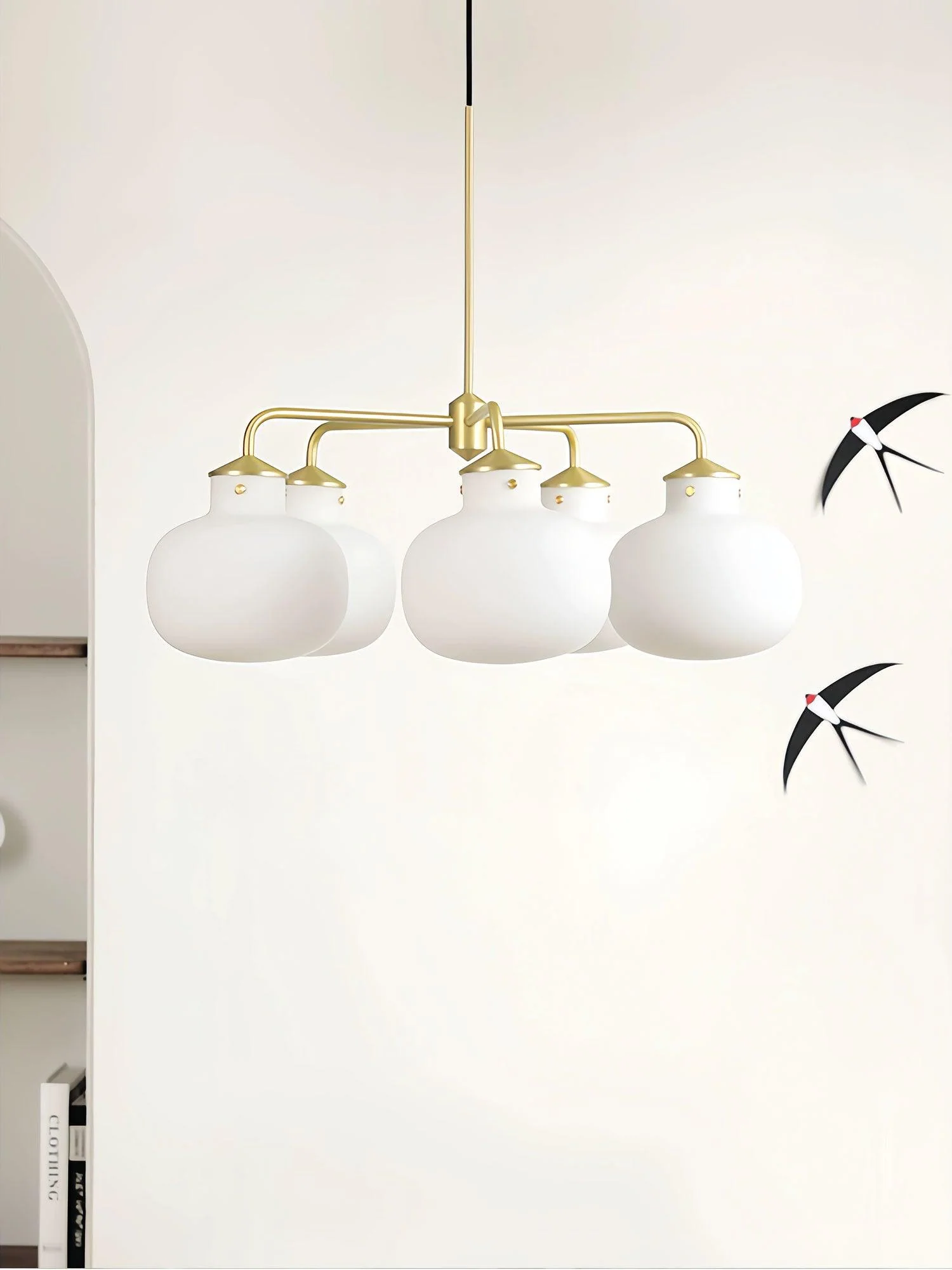 Halo Contemporary Glass Pendant Lamp - Image 27