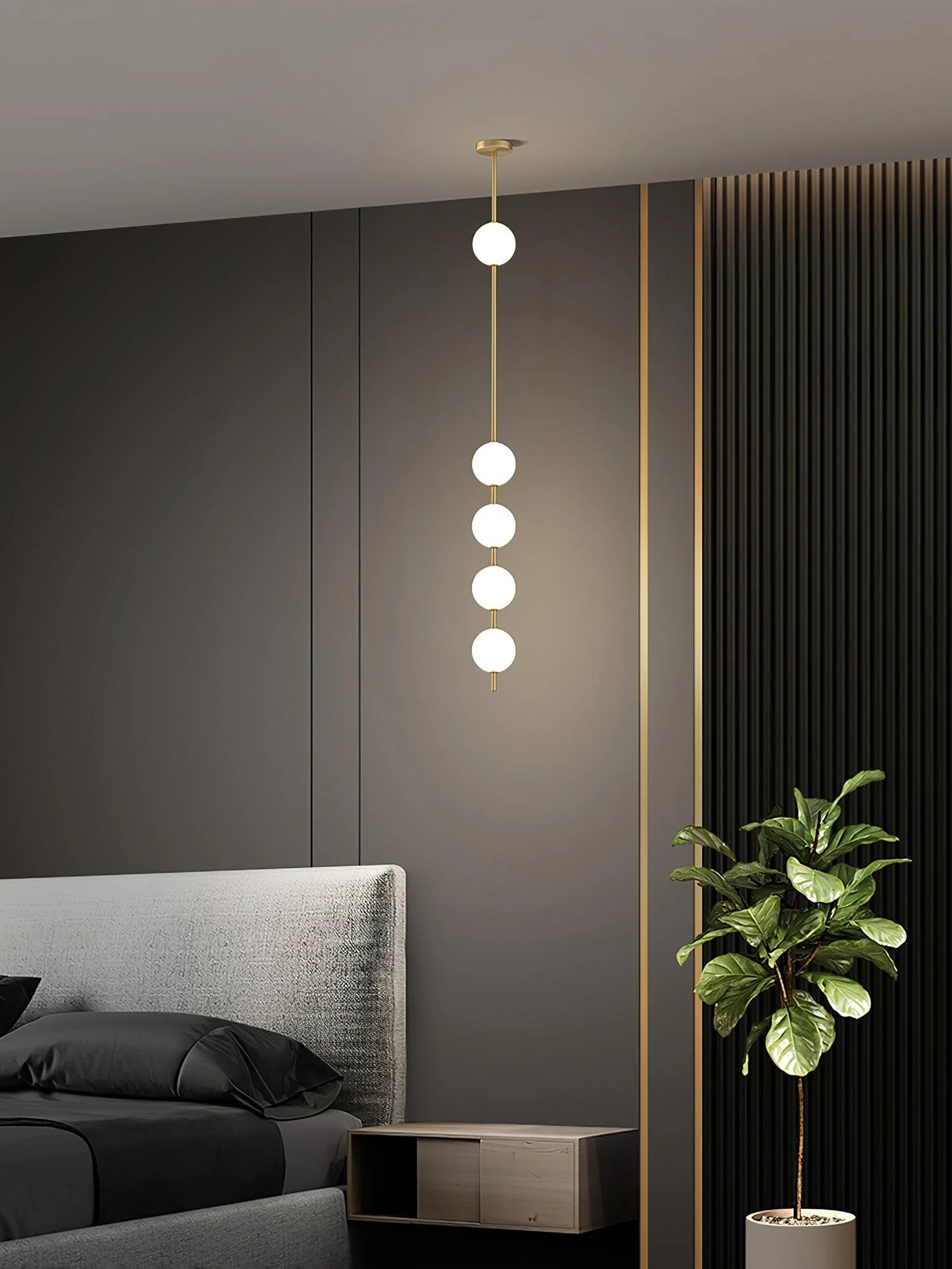 Halo Modern Brass Pendant Lamp - Image 28