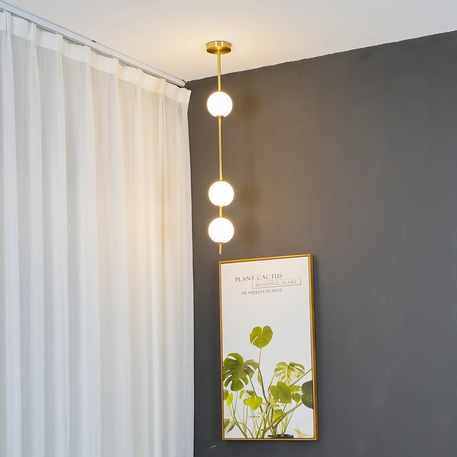 Halo Modern Brass Pendant Lamp - Image 36