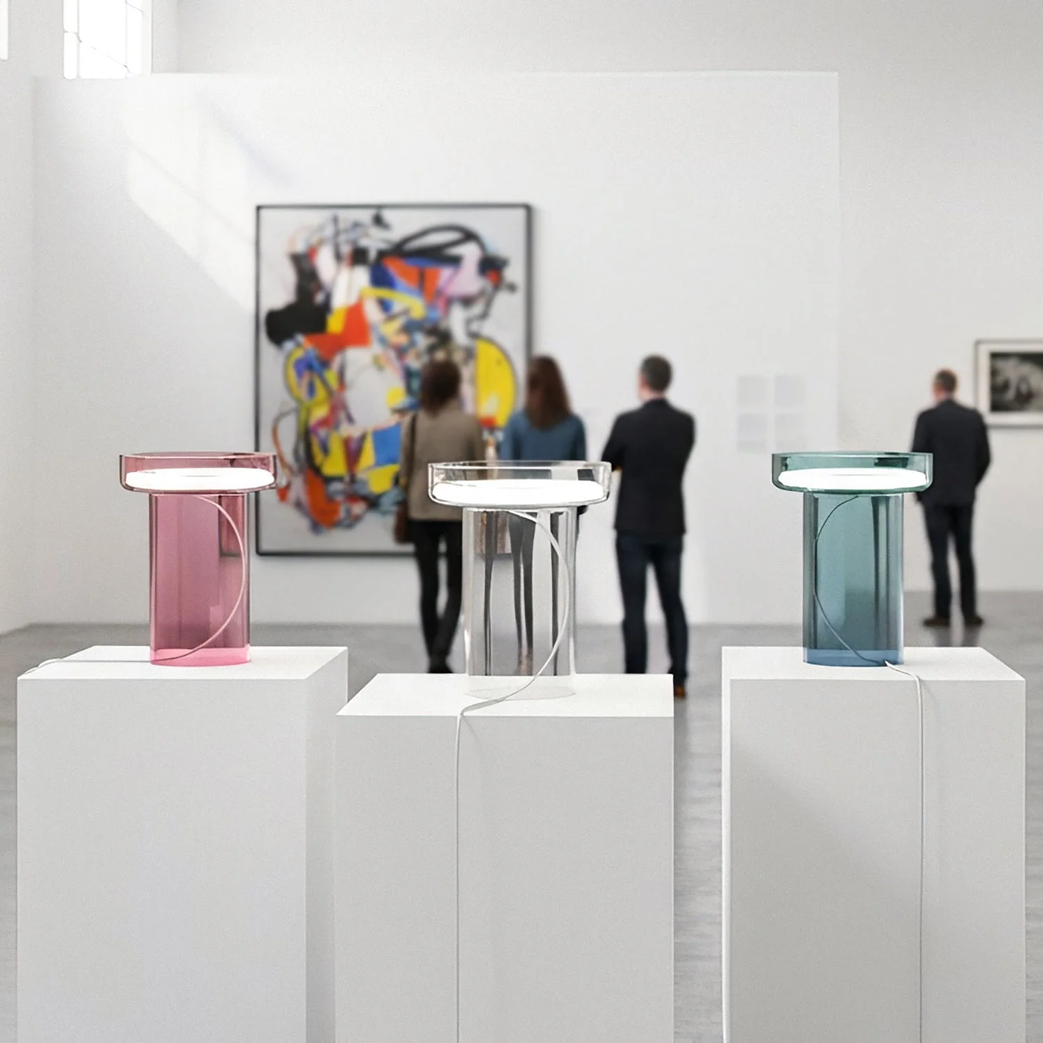 Halo Modern Glass Table Lamp - Image 11