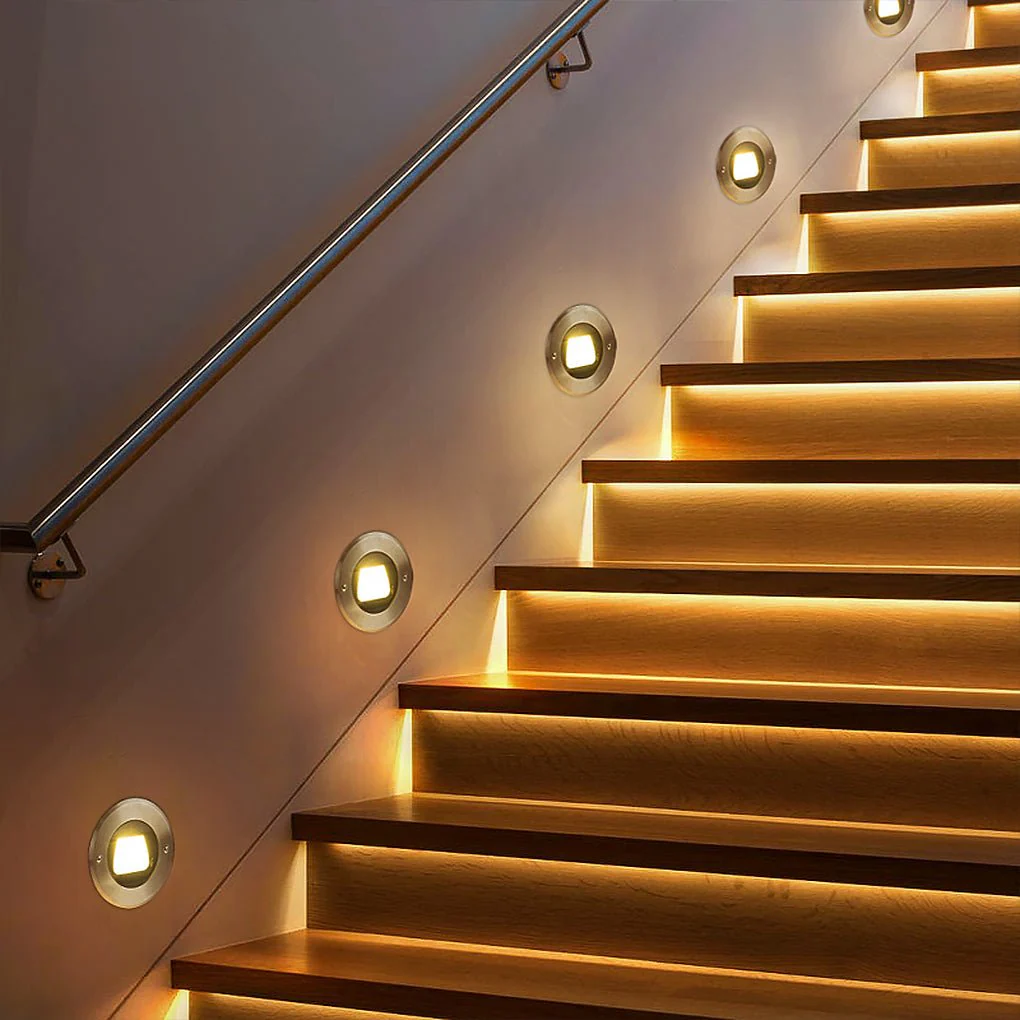 Halsey Ultra-thin Recessed LED Outdoor Step Lights
