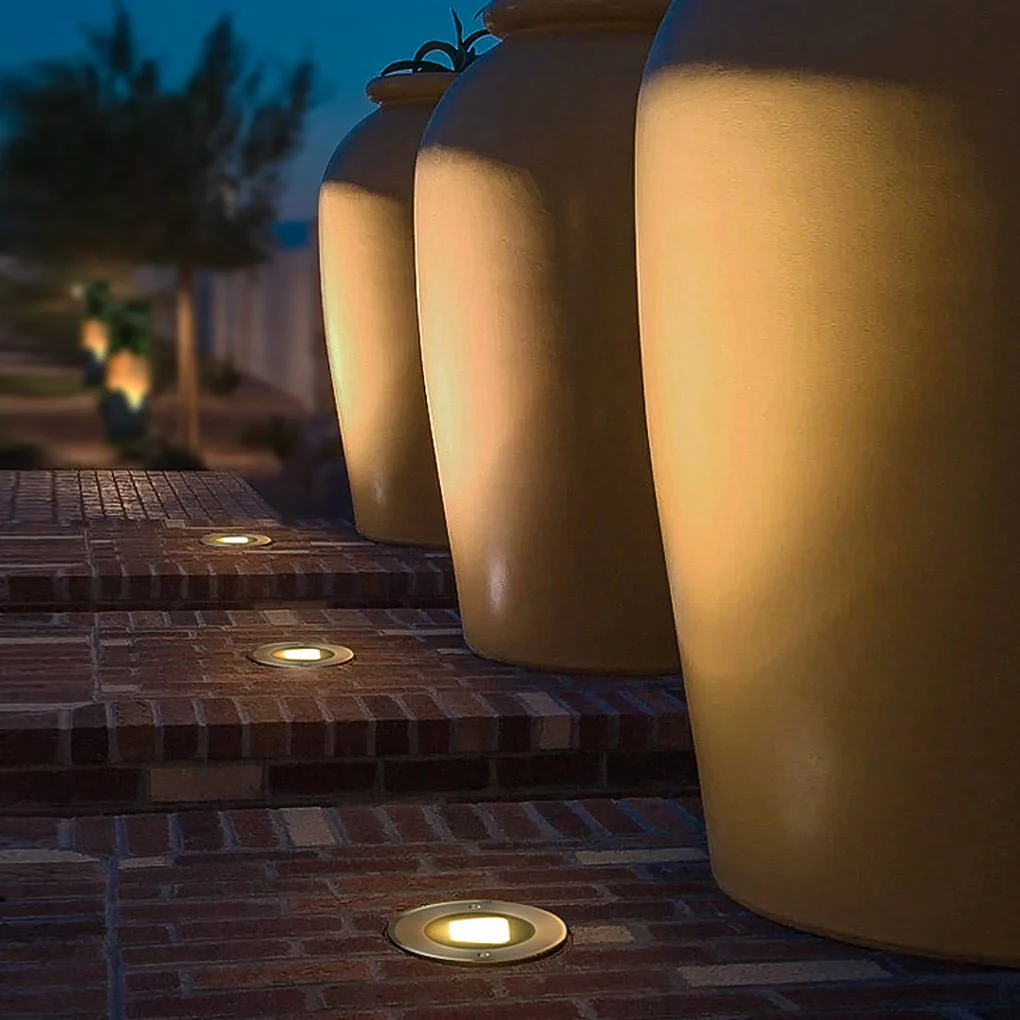 Halsey Ultra-thin Recessed LED Outdoor Step Lights - Image 2