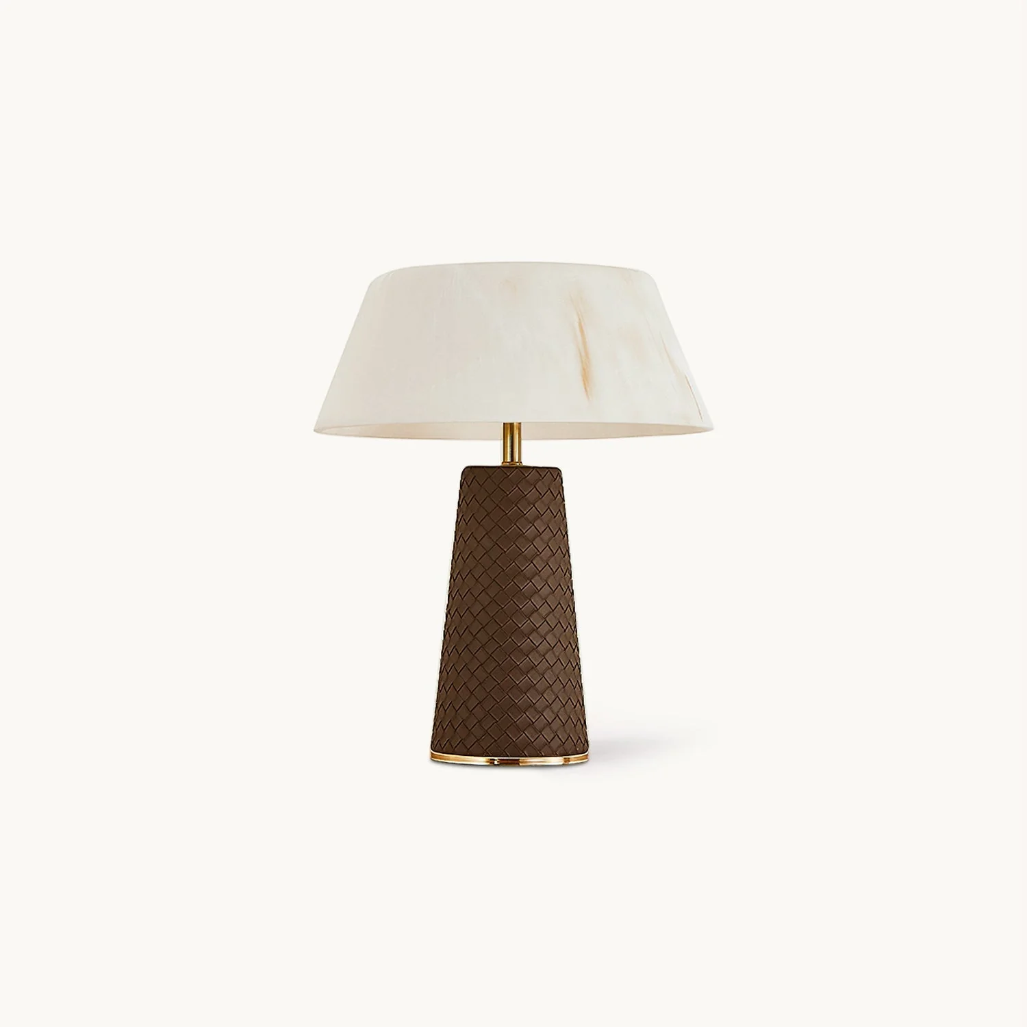 Hanover Modern Leather Table Lamp
