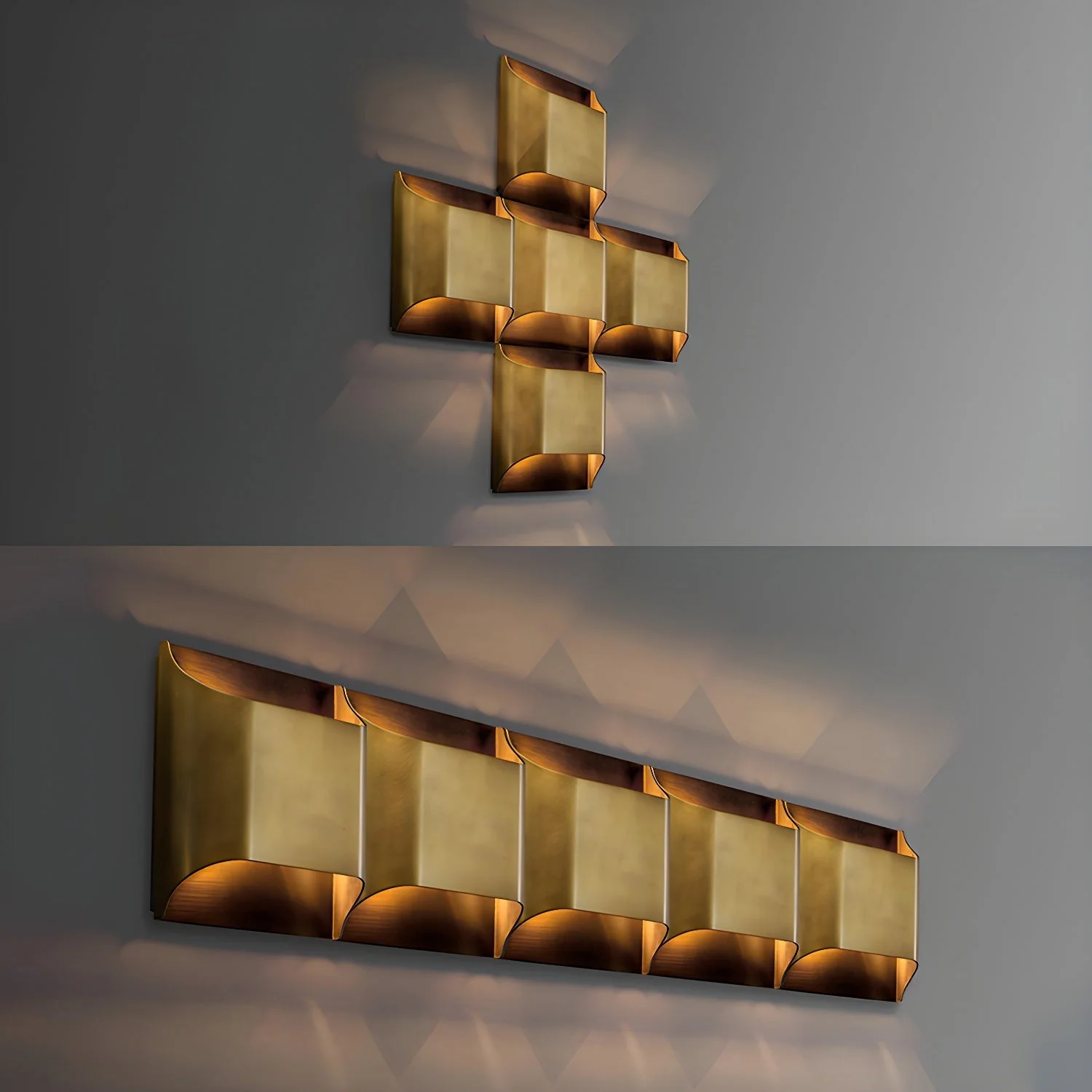 Hardy Nordic Art Brass Wall Lamp - Image 90