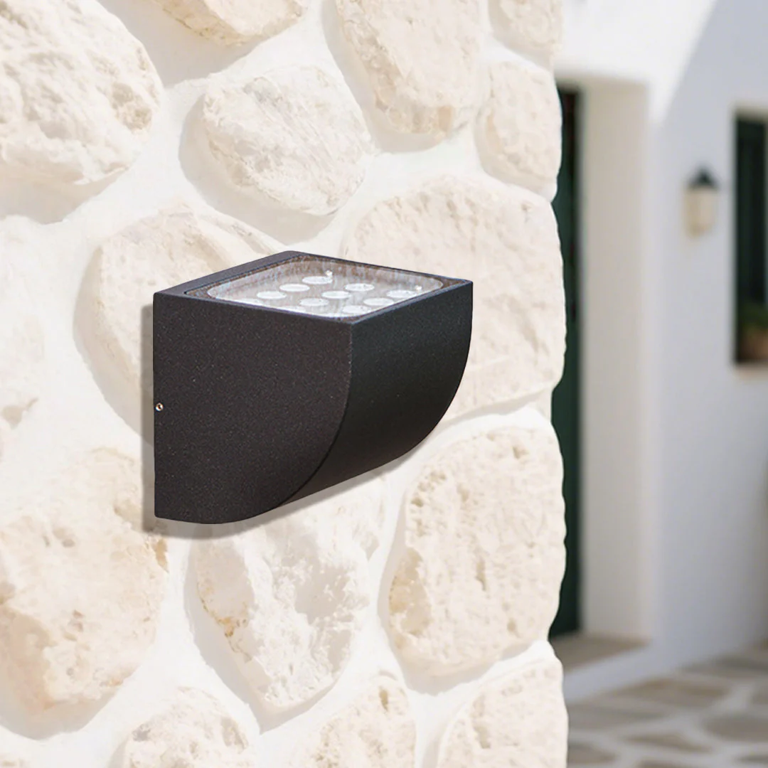 Harlan Industrial Minimalist Glass Outdoor Wall Light - Image 24