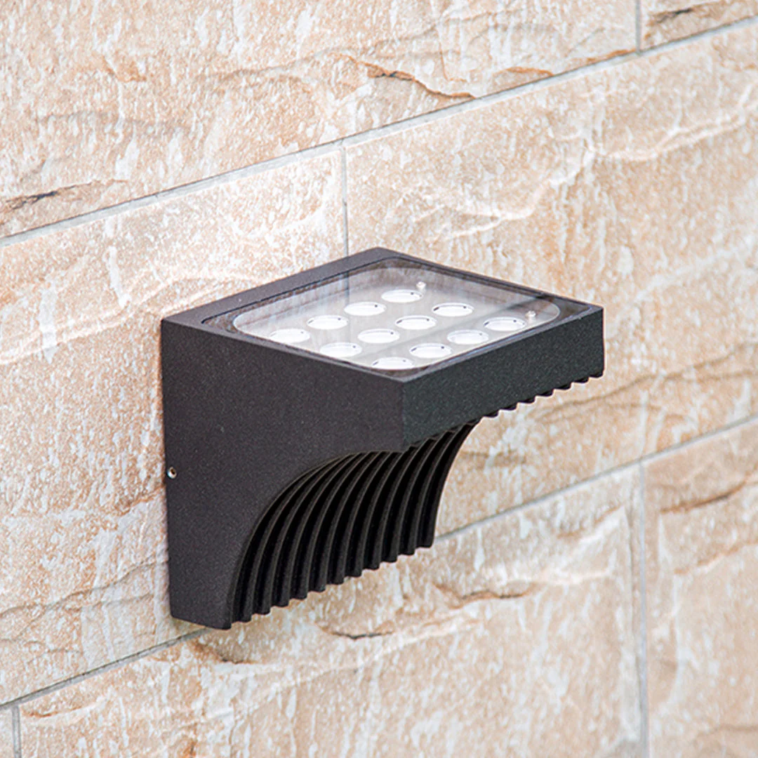 Harlan Industrial Minimalist Glass Outdoor Wall Light - Image 25