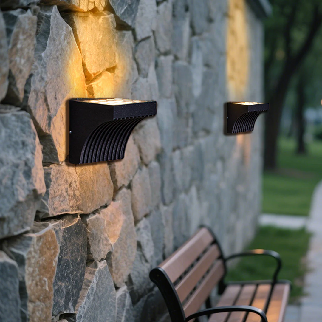Harlan Industrial Minimalist Glass Outdoor Wall Light - Image 27