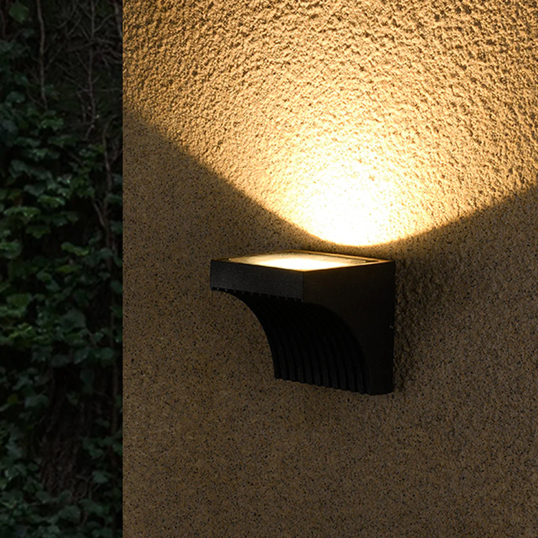 Harlan Industrial Minimalist Glass Outdoor Wall Light - Image 29