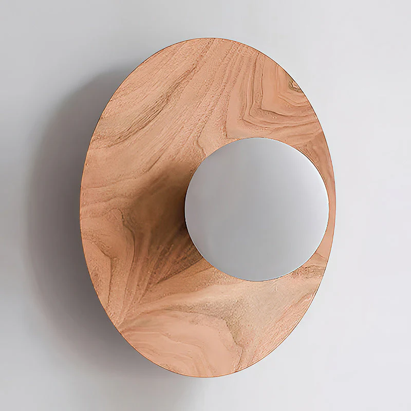 Harmonia Farmhouse Walnut Wood Wall Light - Image 17