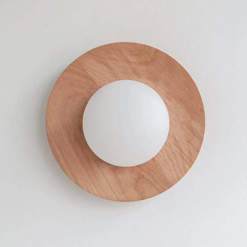 Harmonia Farmhouse Walnut Wood Wall Light - Image 18