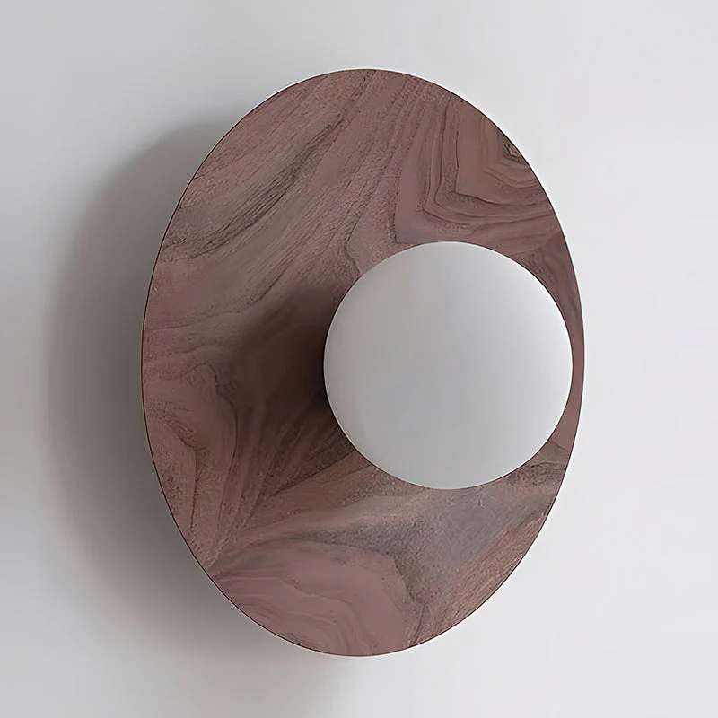 Harmonia Farmhouse Walnut Wood Wall Light - Image 21