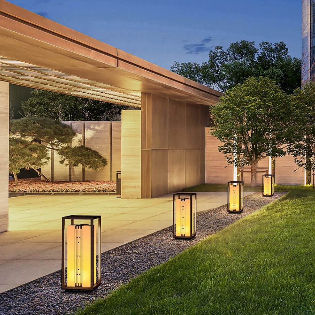 Harmoy Classic Elegant Retro Marble Outdoor Lamp