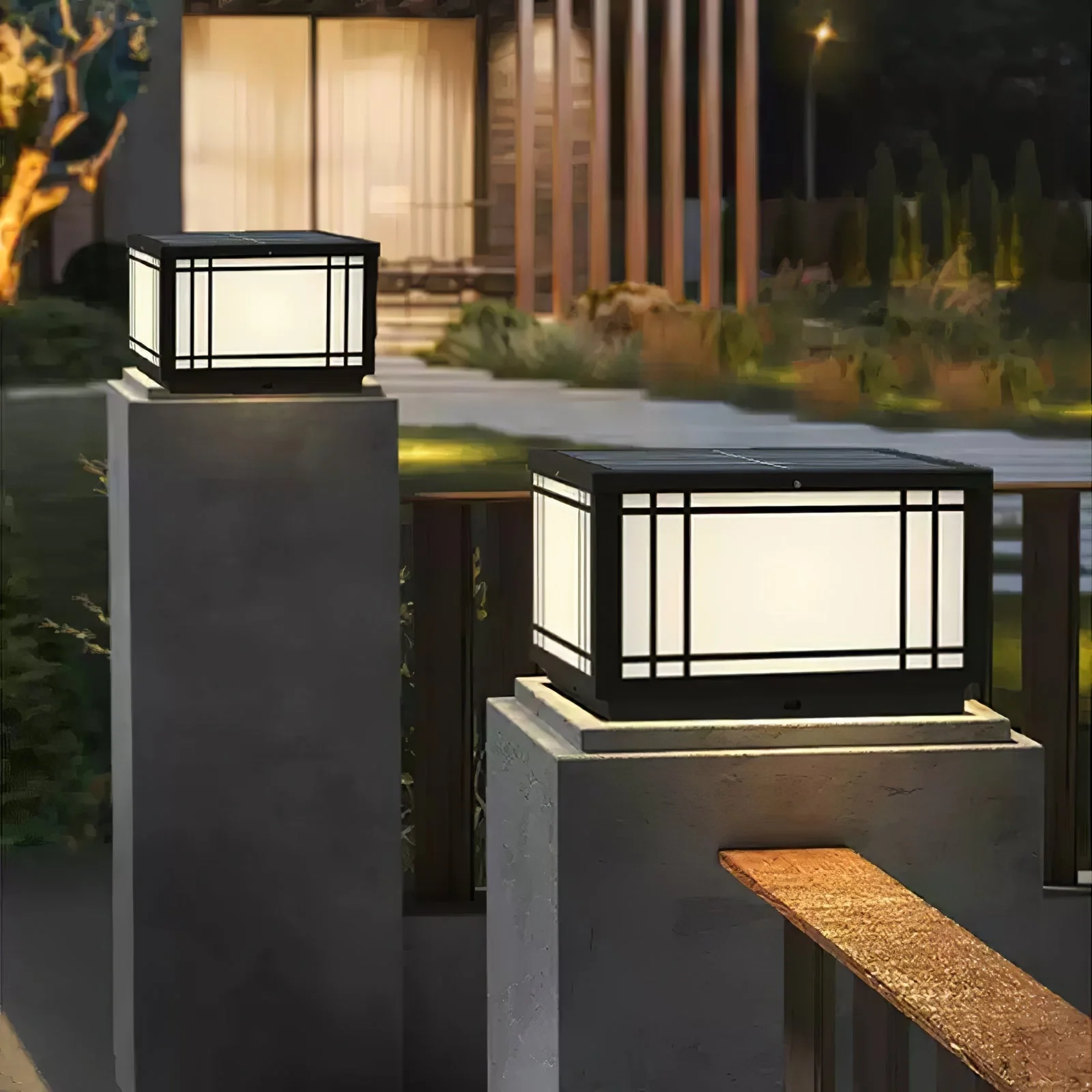 Harrison Classic Premium Solar Cube Outdoor Lamp - Image 25