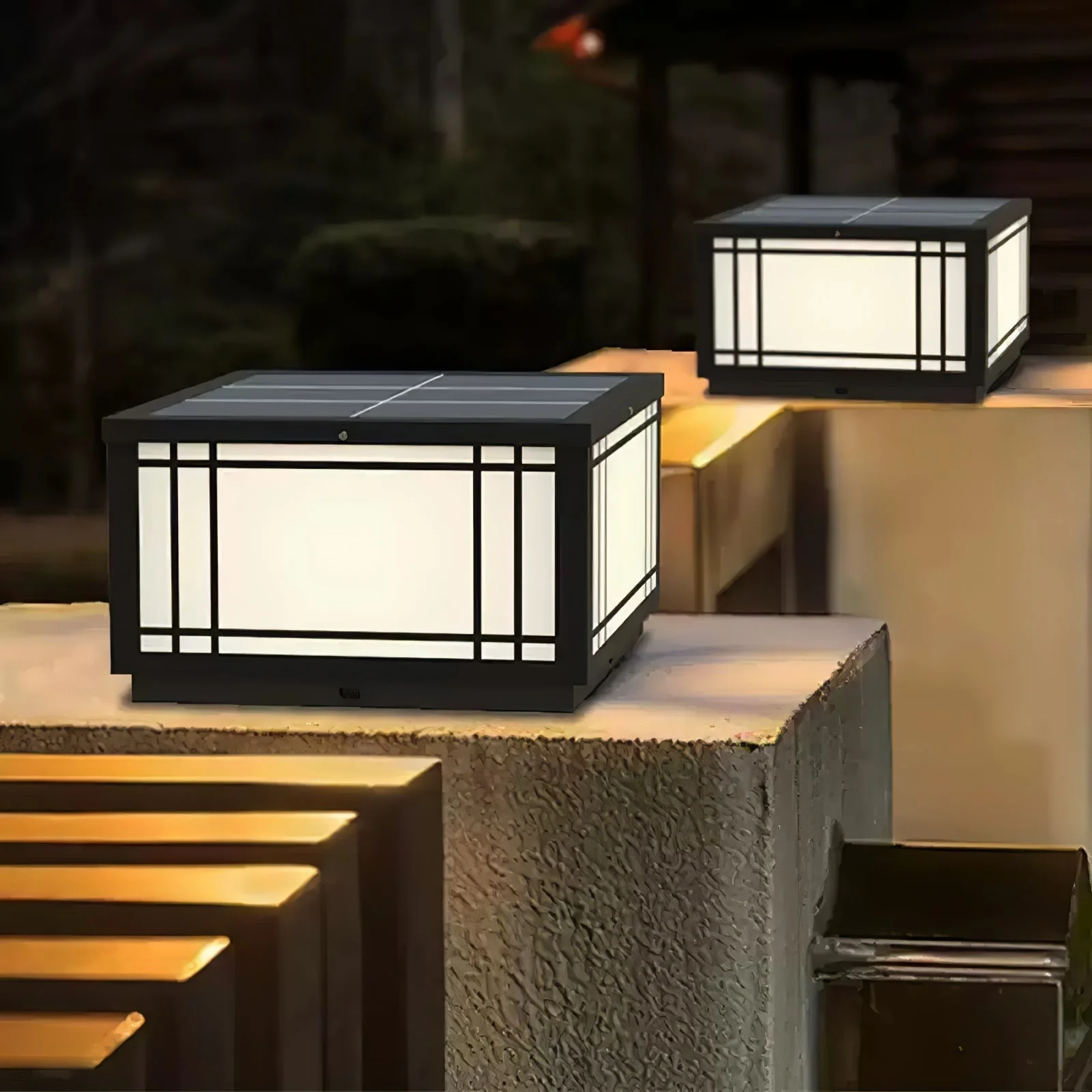 Harrison Classic Premium Solar Cube Outdoor Lamp - Image 3
