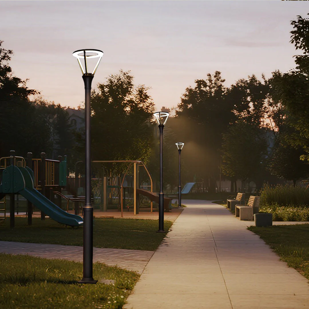 Hartley Minimalist LED Modern Outdoor Post Light - Image 2