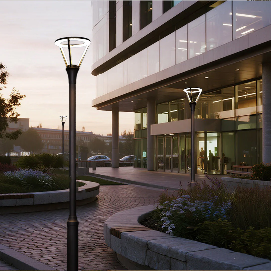 Hartley Minimalist LED Modern Outdoor Post Light - Image 5