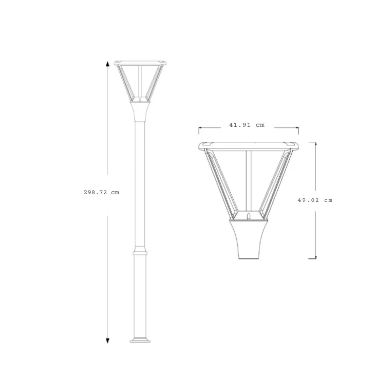 Hartley Minimalist LED Modern Outdoor Post Light - Image 6
