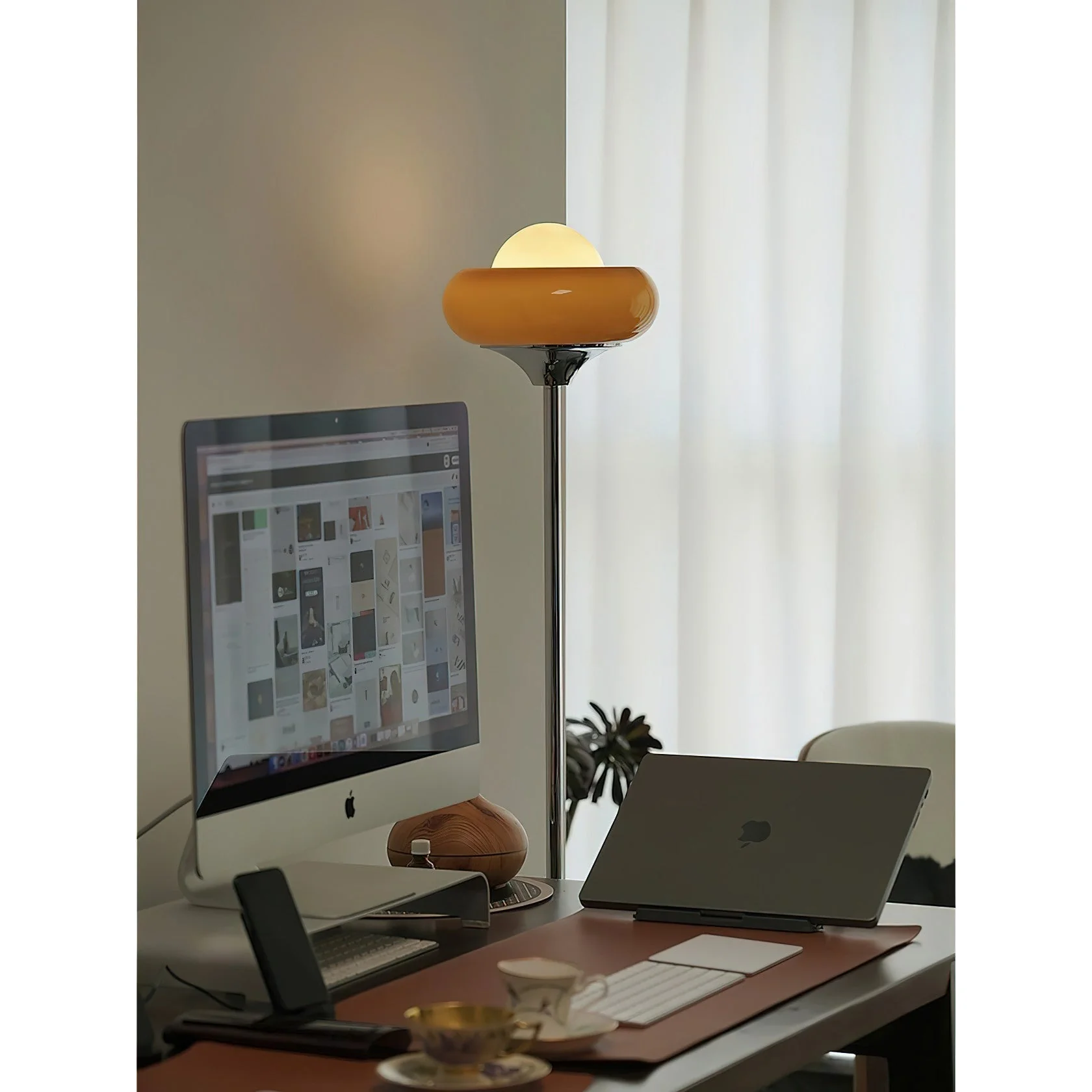 Harvey Modern Glass Floor Lamp - Image 10