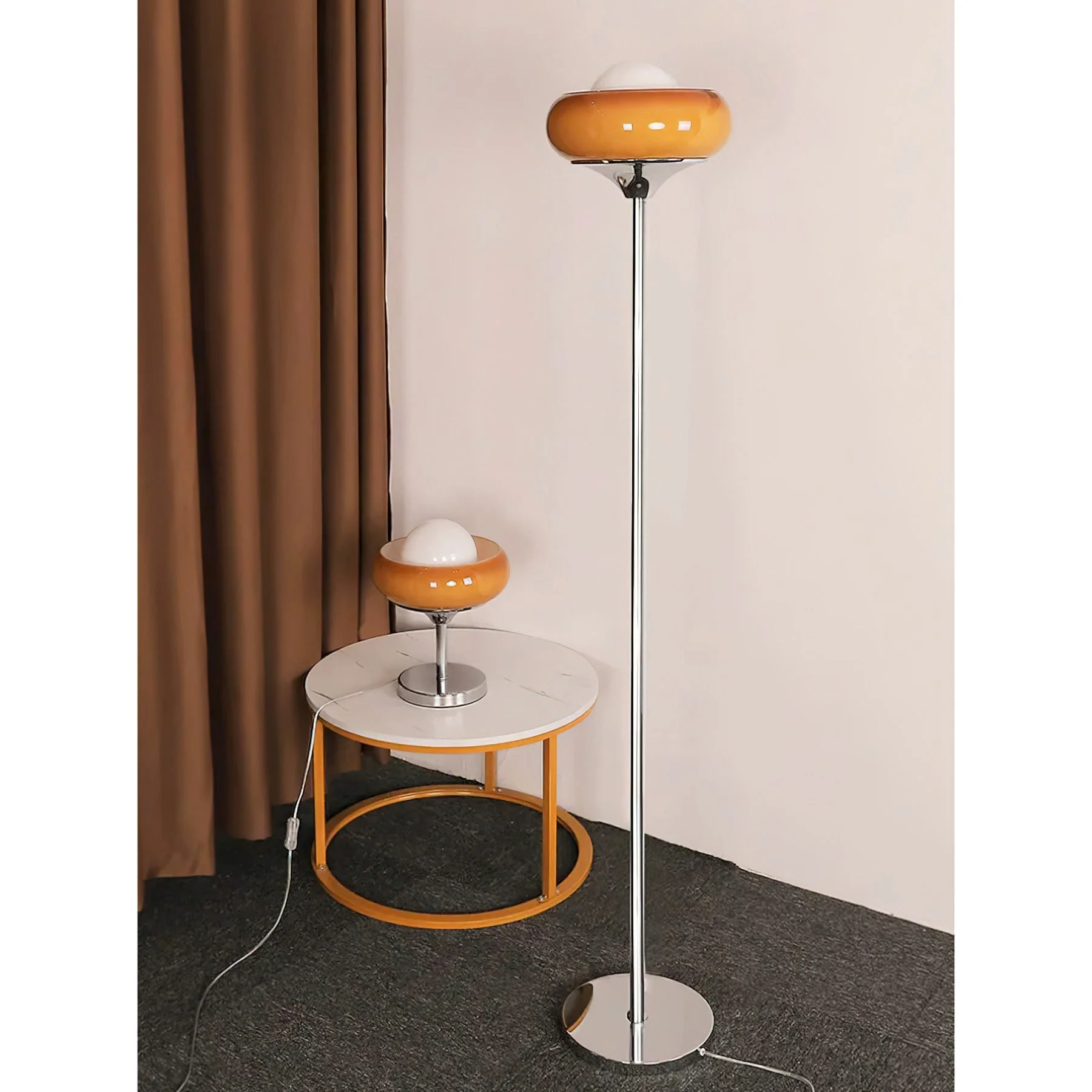 Harvey Modern Glass Floor Lamp - Image 16