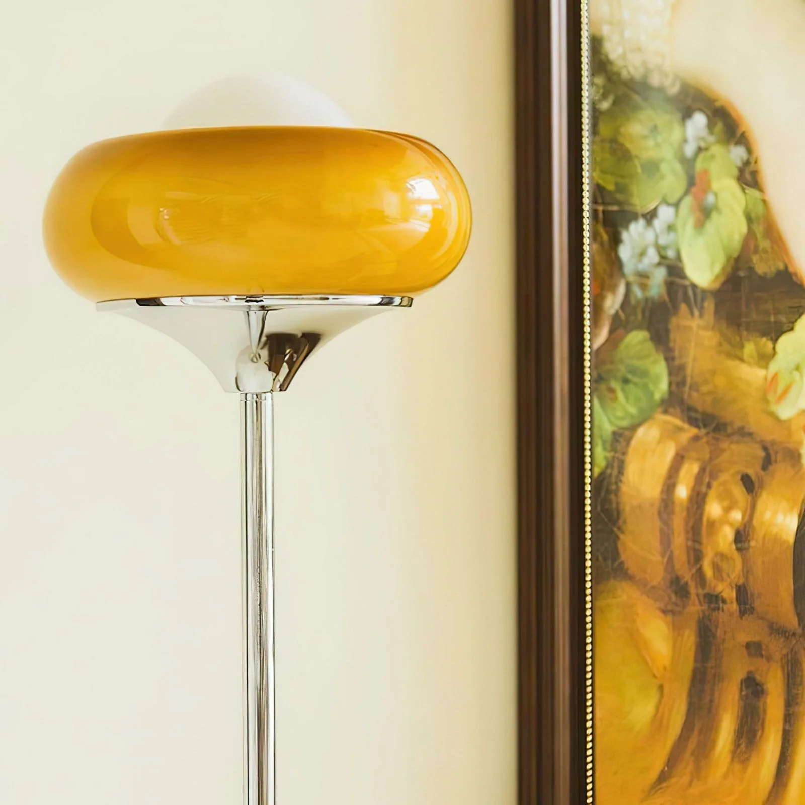 Harvey Modern Glass Floor Lamp - Image 3