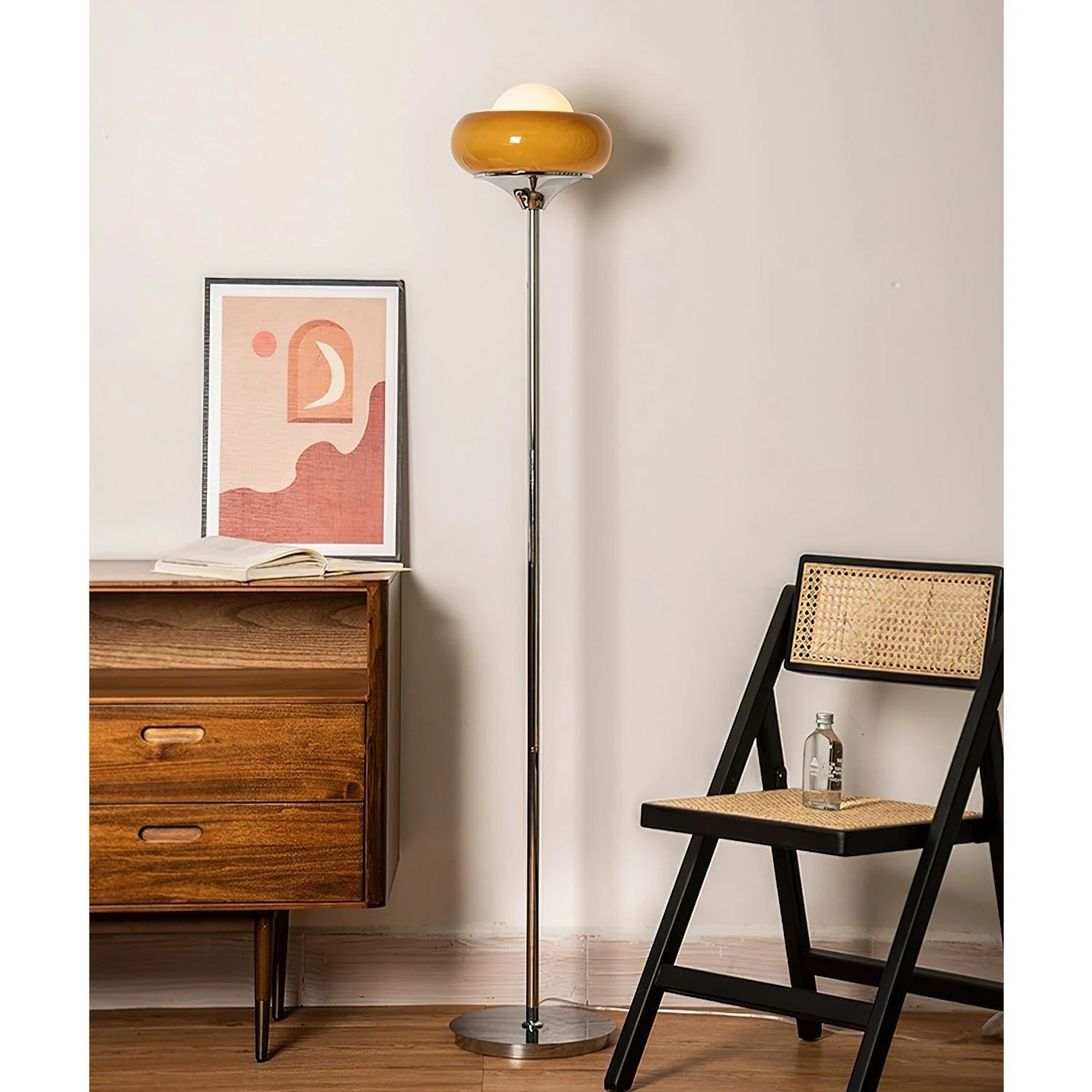Harvey Modern Glass Floor Lamp - Image 6