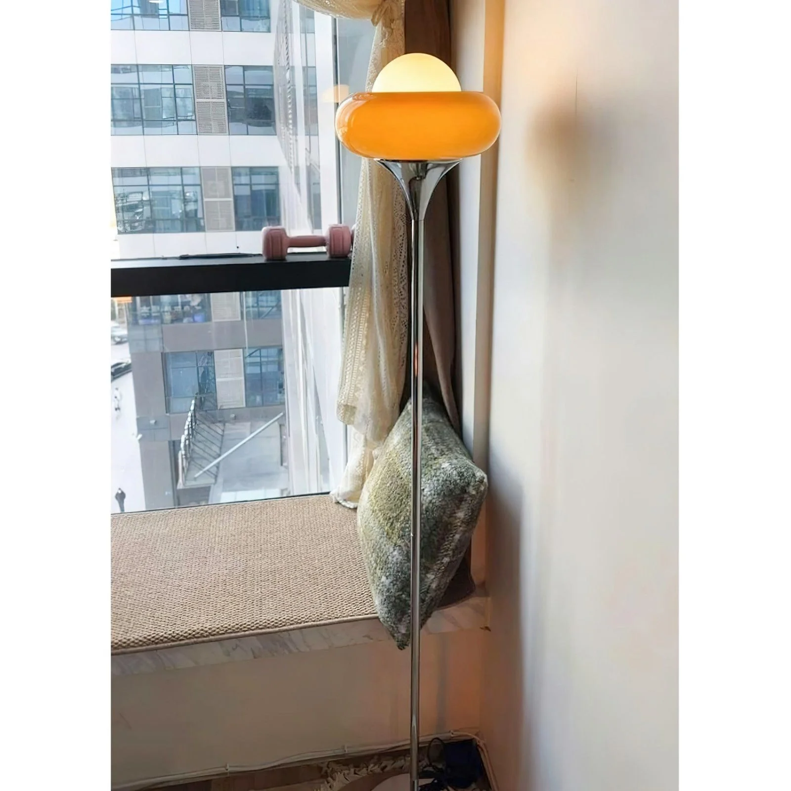 Harvey Modern Glass Floor Lamp - Image 8
