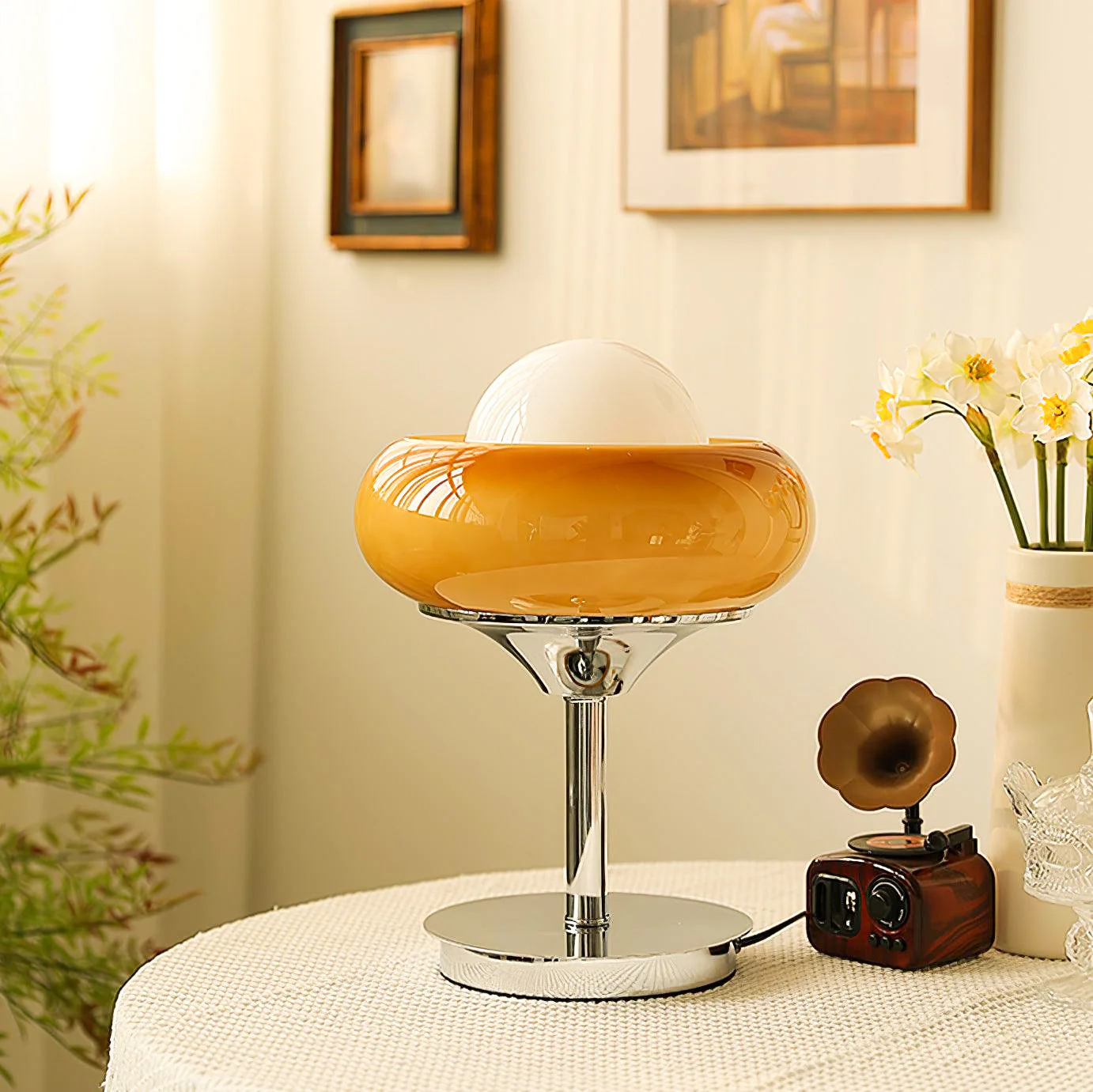 Harvey Modern Glass Table Lamp - Image 6