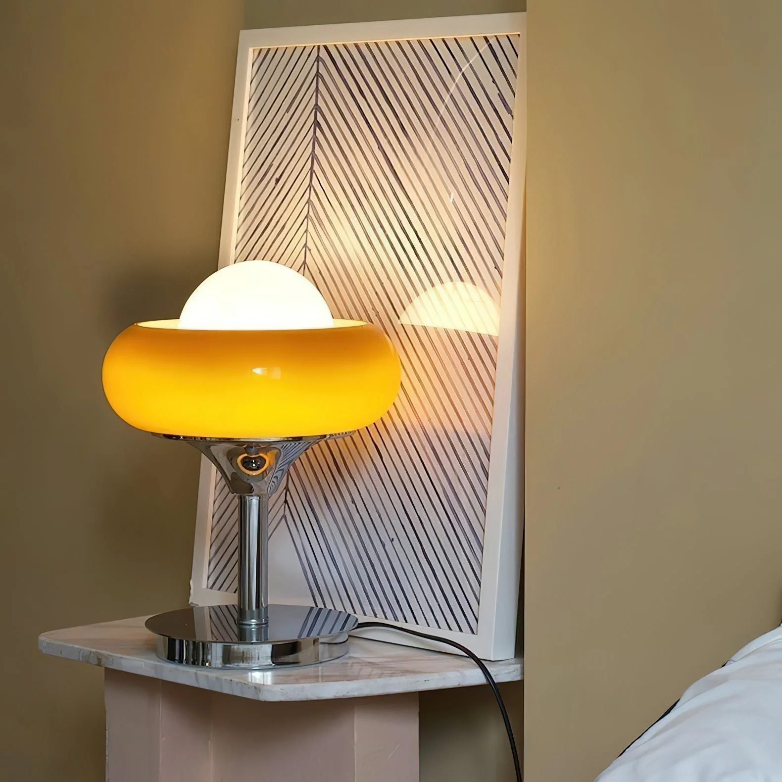 Harvey Modern Glass Table Lamp - Image 9