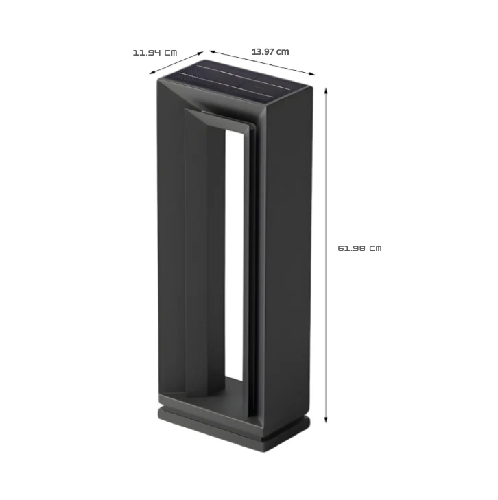 Hattie Arch Modern Minimalist Steel Outdoor Lawn Lights - Image 6
