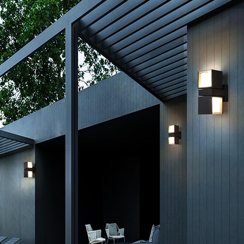 Hazel Adjustable Square Outdoor Wall Lights - Image 2