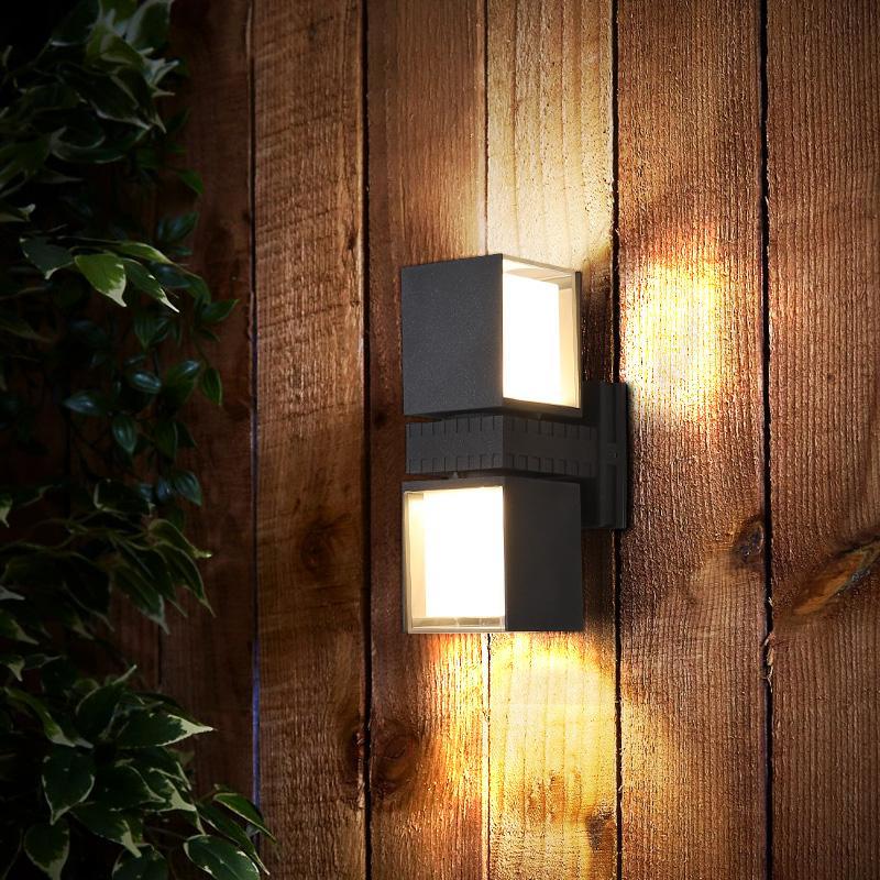 Hazel Adjustable Square Outdoor Wall Lights - Image 3