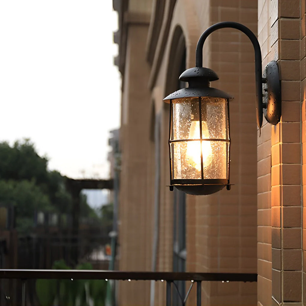Healthy Creative LED Modern Glass Outdoor Wall Sconce Light - Image 4