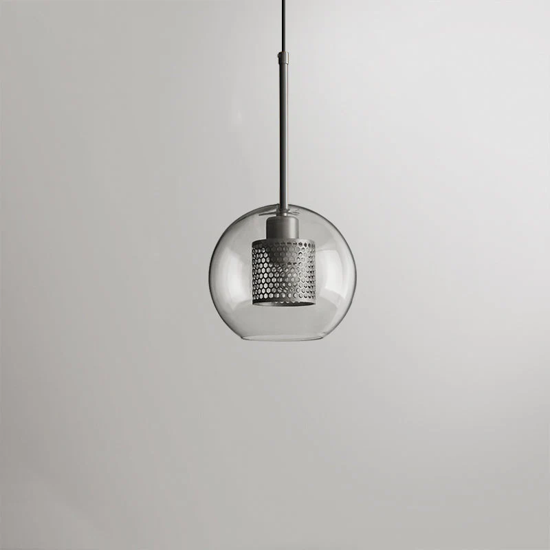 Hessa Contemporary Golden Pendant Light, Glass, Globe/Cylindric - Image 16