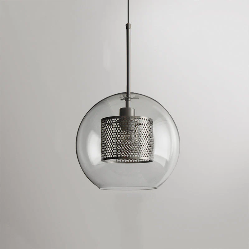 Hessa Contemporary Golden Pendant Light, Glass, Globe/Cylindric - Image 19