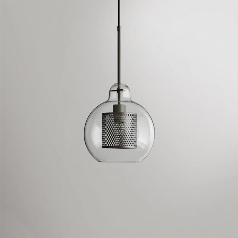 Hessa Contemporary Golden Pendant Light, Glass, Globe/Cylindric - Image 21