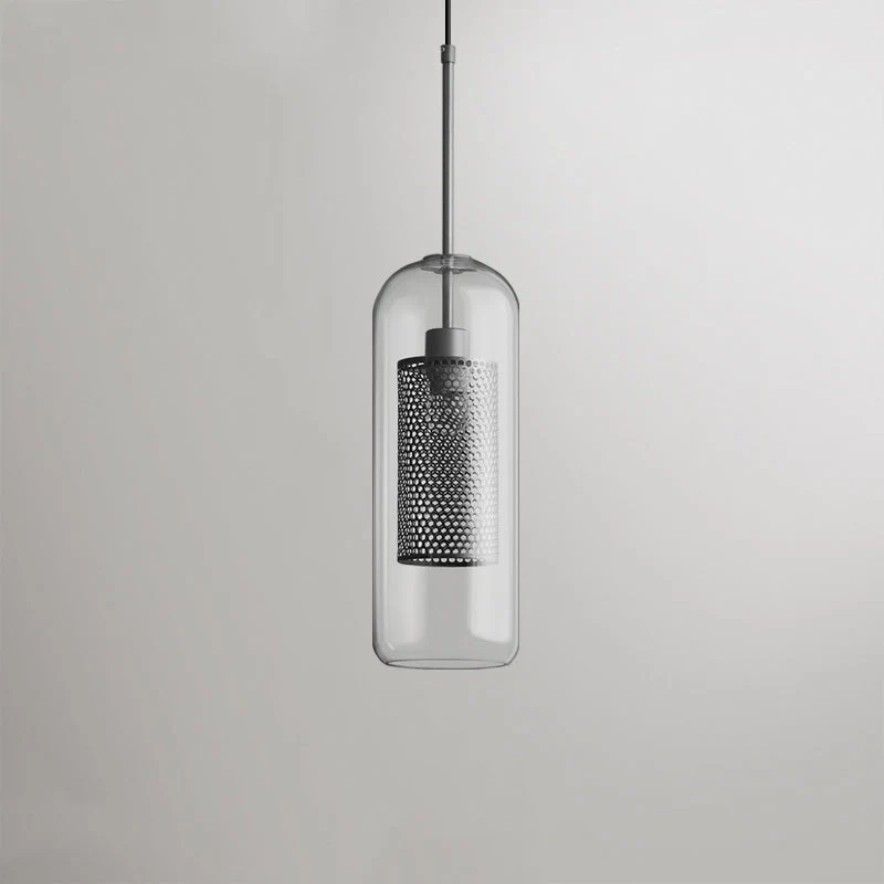 Hessa Contemporary Golden Pendant Light, Glass, Globe/Cylindric - Image 26