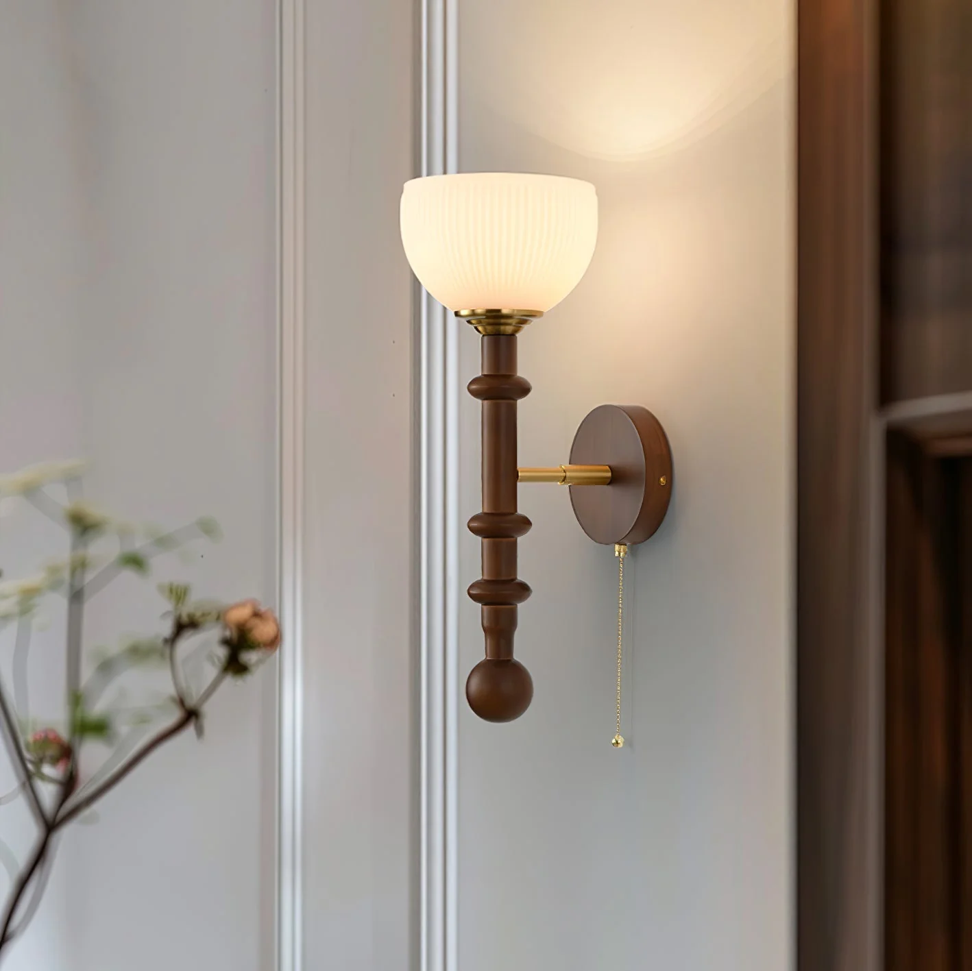 Hilda Roma Elegance Wood Sconce Wall lamp - Image 21