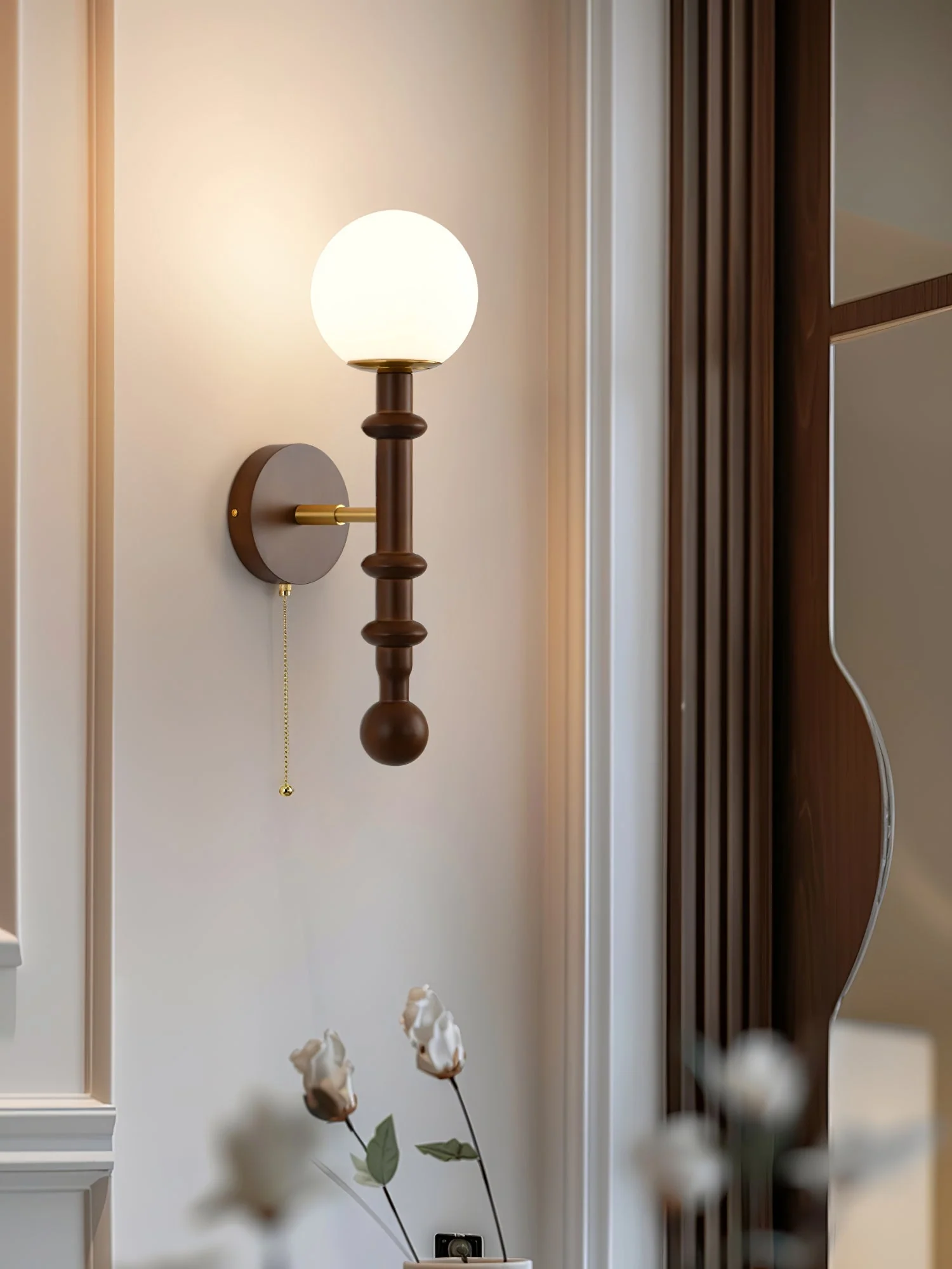 Hilda Roma Elegance Wood Sconce Wall lamp - Image 25