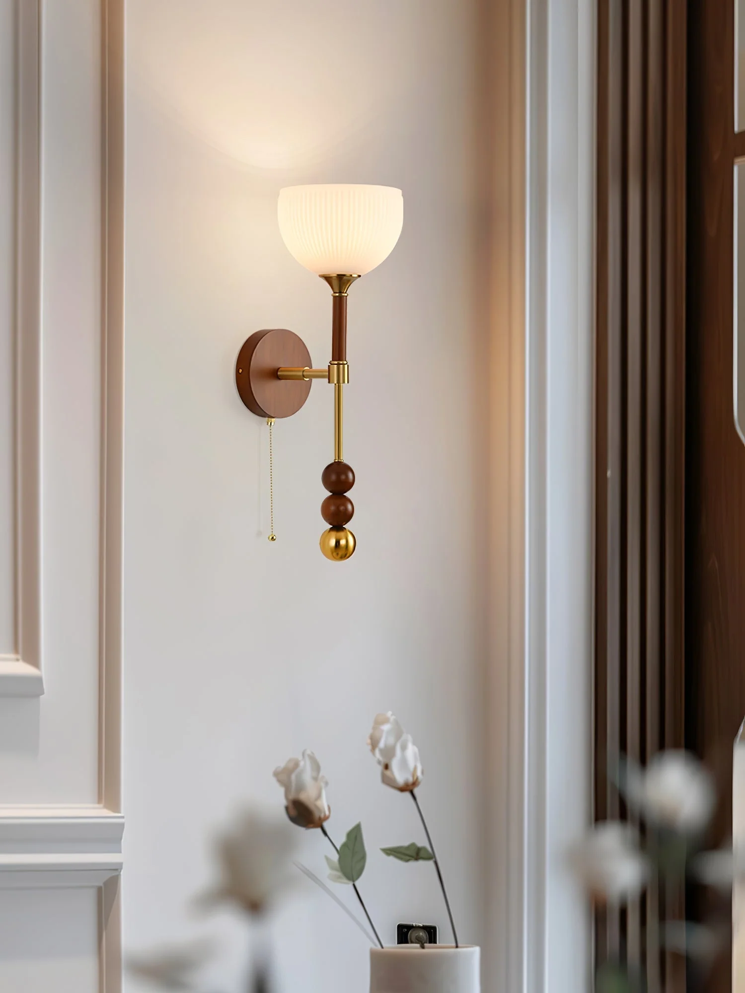 Hilda Roma Elegance Wood Sconce Wall lamp - Image 30